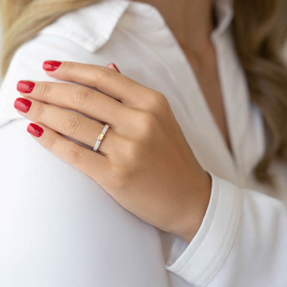 Prsteň s diamantmi Carla