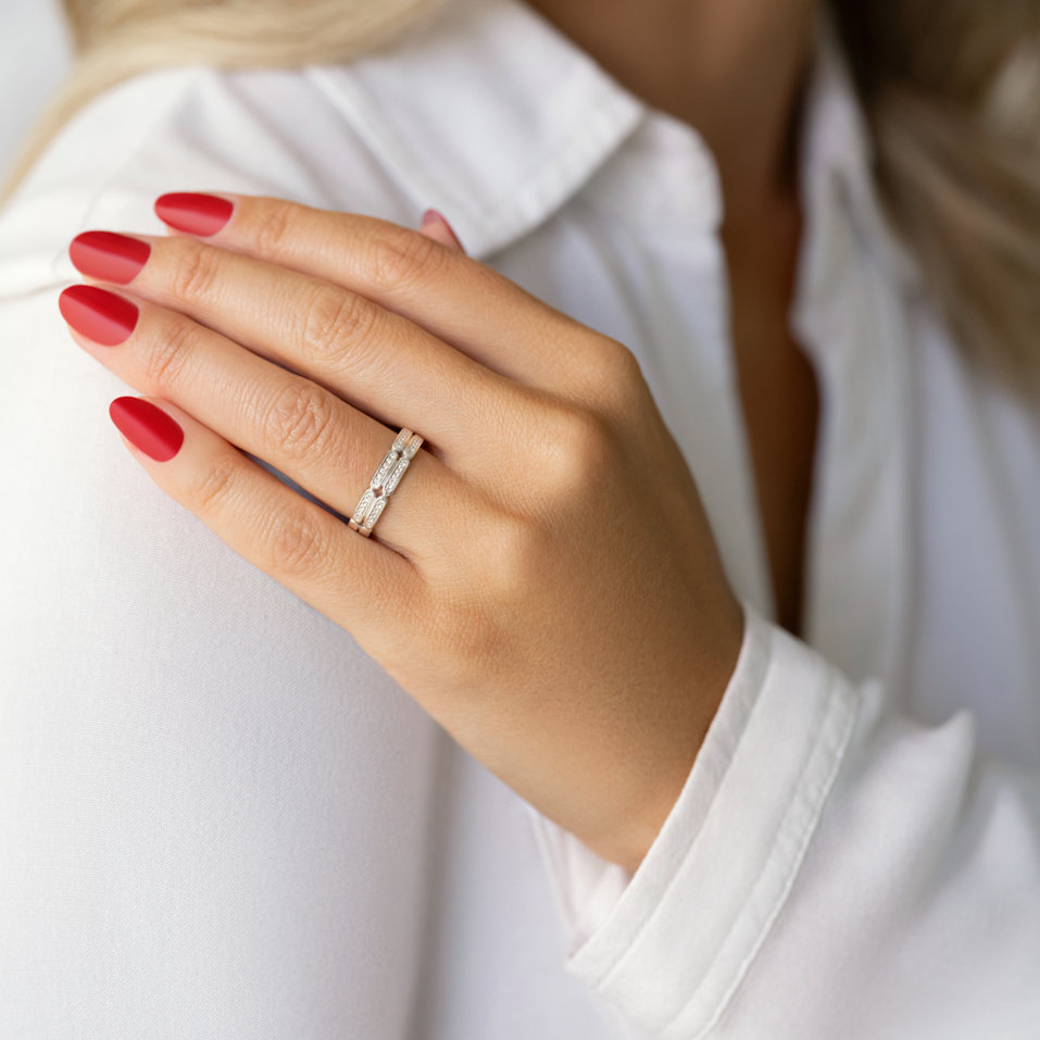 Prsteň s diamantmi Century Love