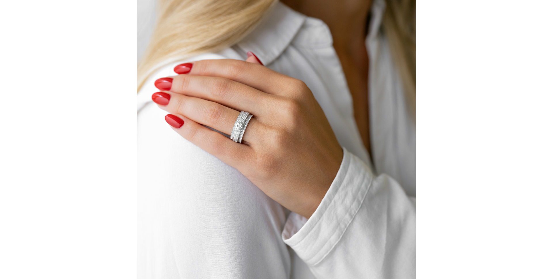 Prsteň s diamantmi Shining Glance