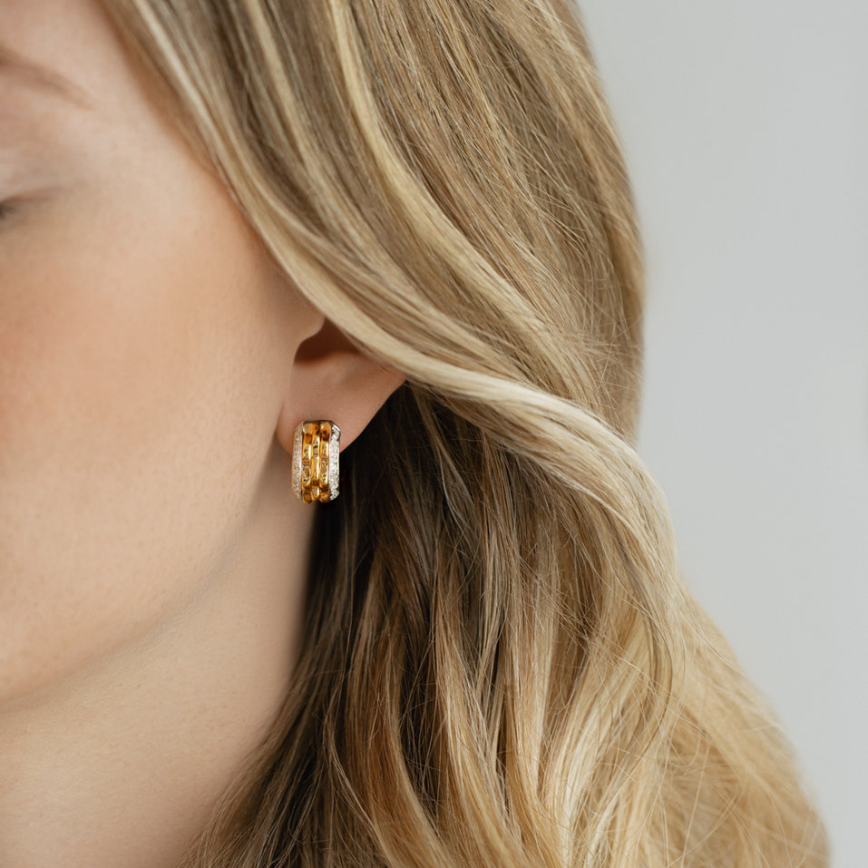 Náušnice s diamantmi Ephemeral Glow