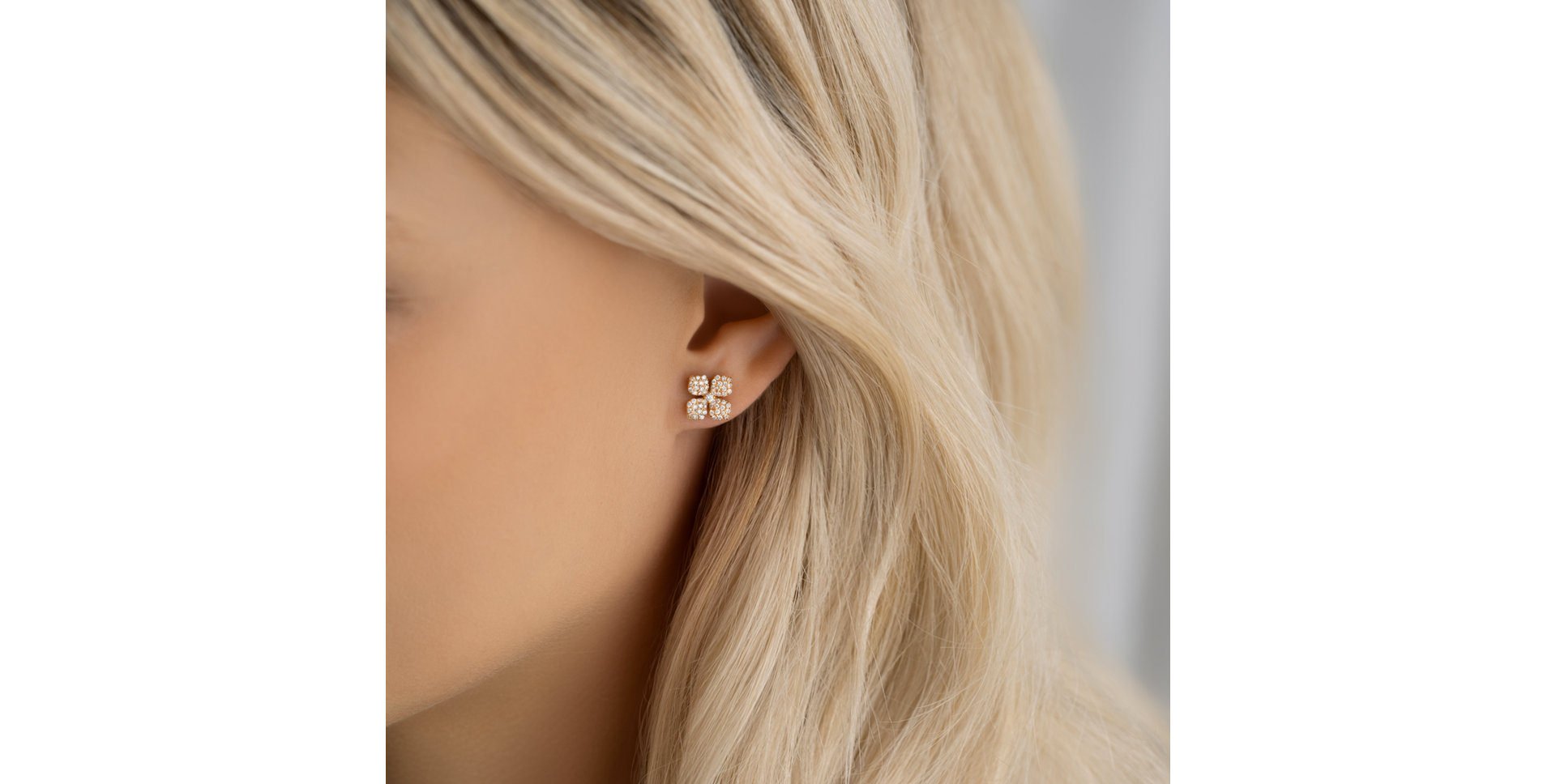 Náušnice s diamantmi Cinderella Garden