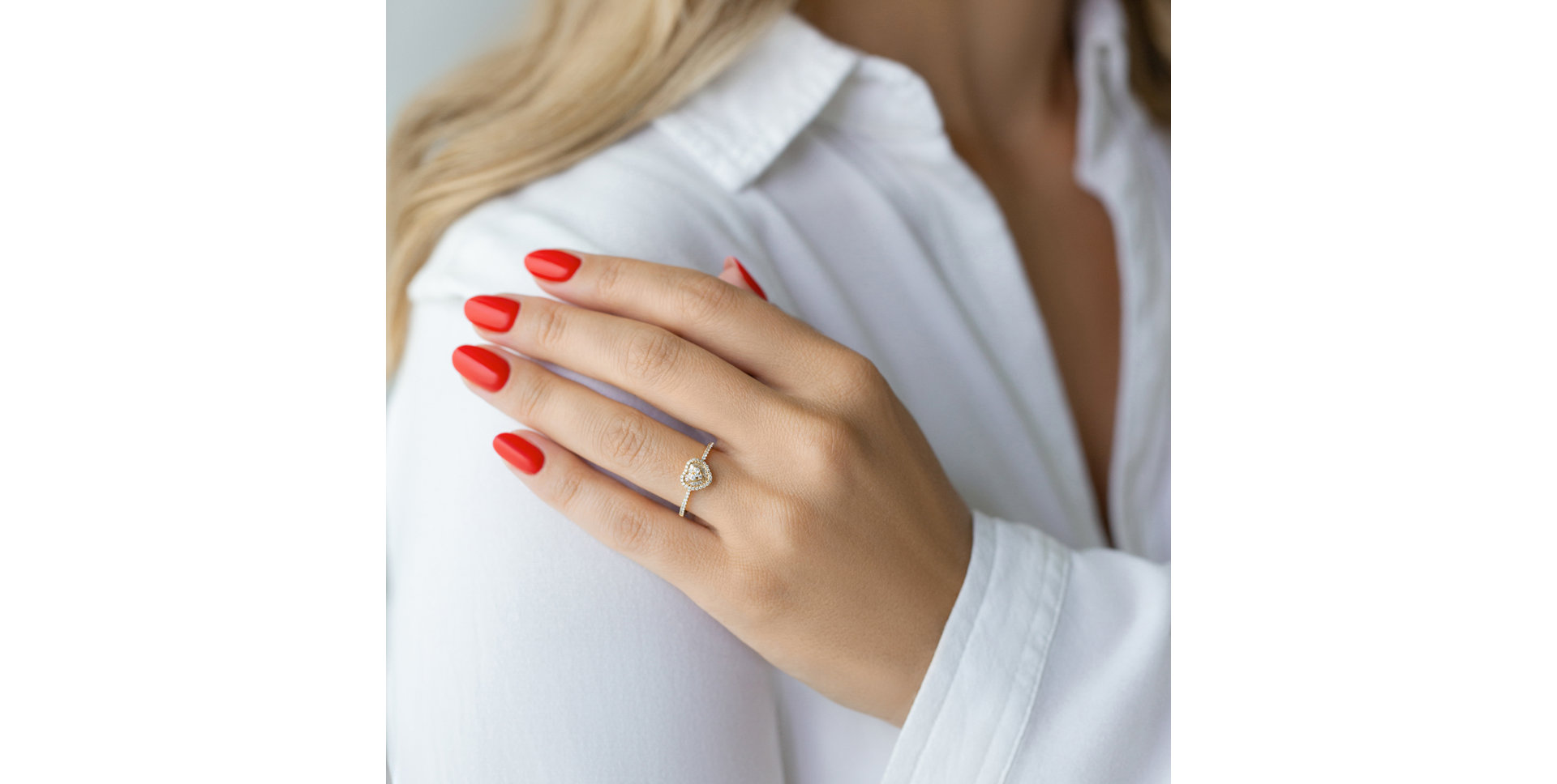 Prsteň s diamantmi Heart Mosaic