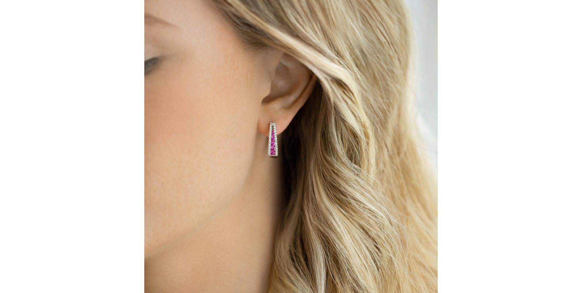 Náušnice s diamantmi a zafírmi Nanina