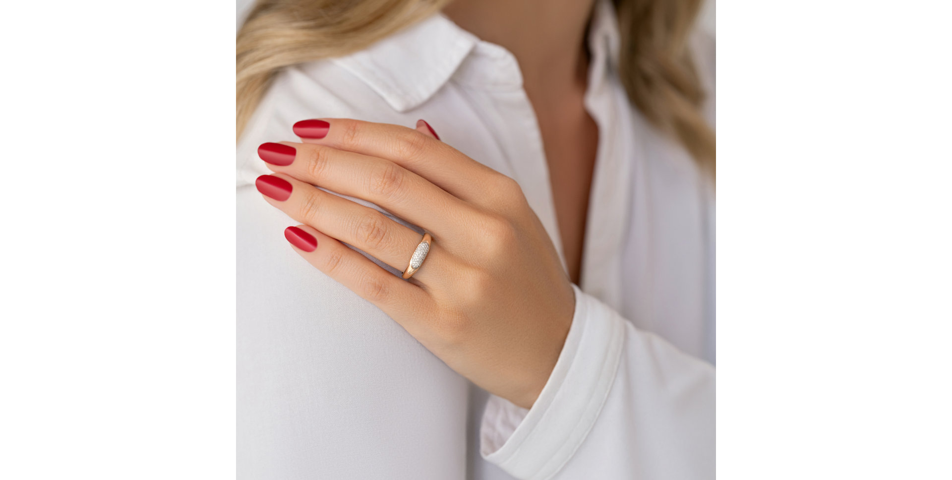 Prsteň s diamantmi Grape Matte