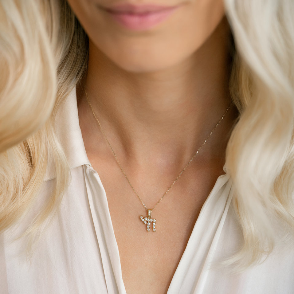 Prívesok s diamantmi Enigmatic Zodiac