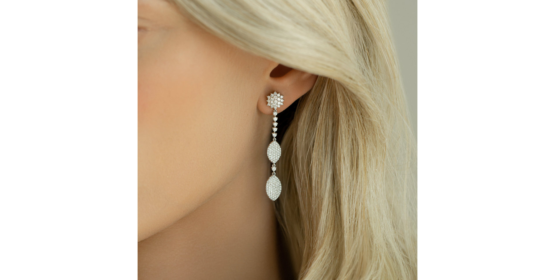 Náušnice s diamantmi Elite Shine