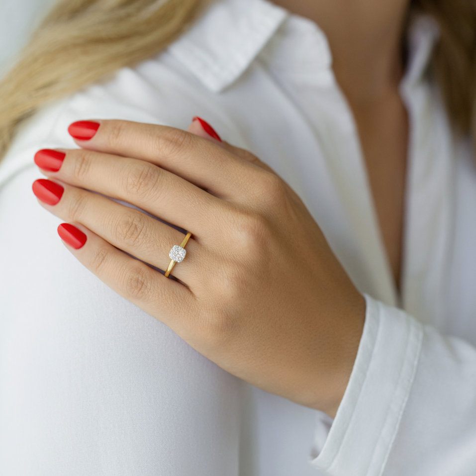 Prsteň s diamantmi Henriette