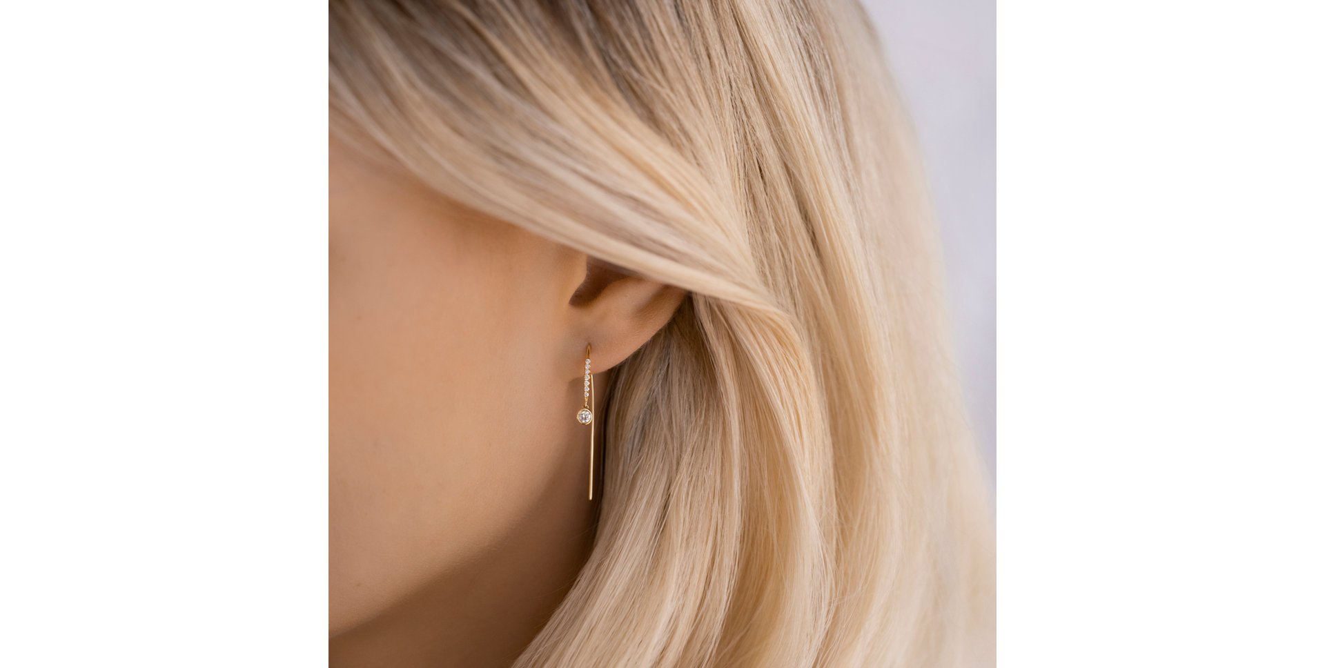 Náušnice s diamantmi Akilah