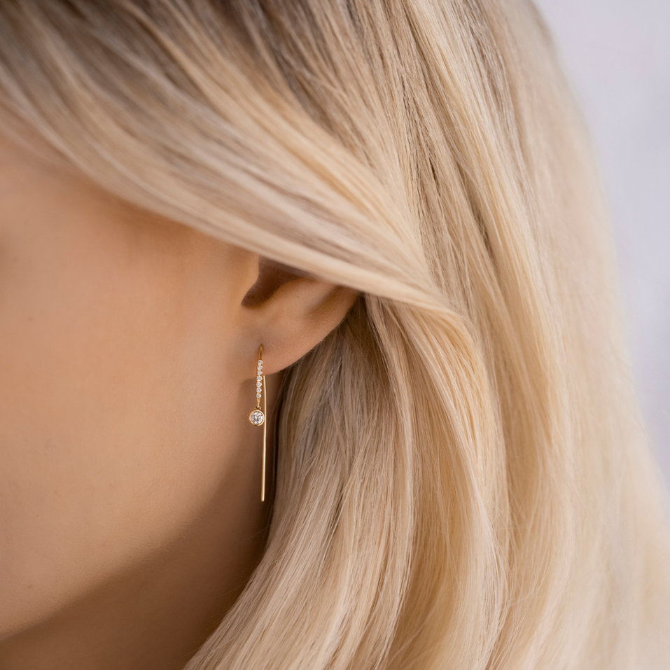 Náušnice s diamantmi Akilah