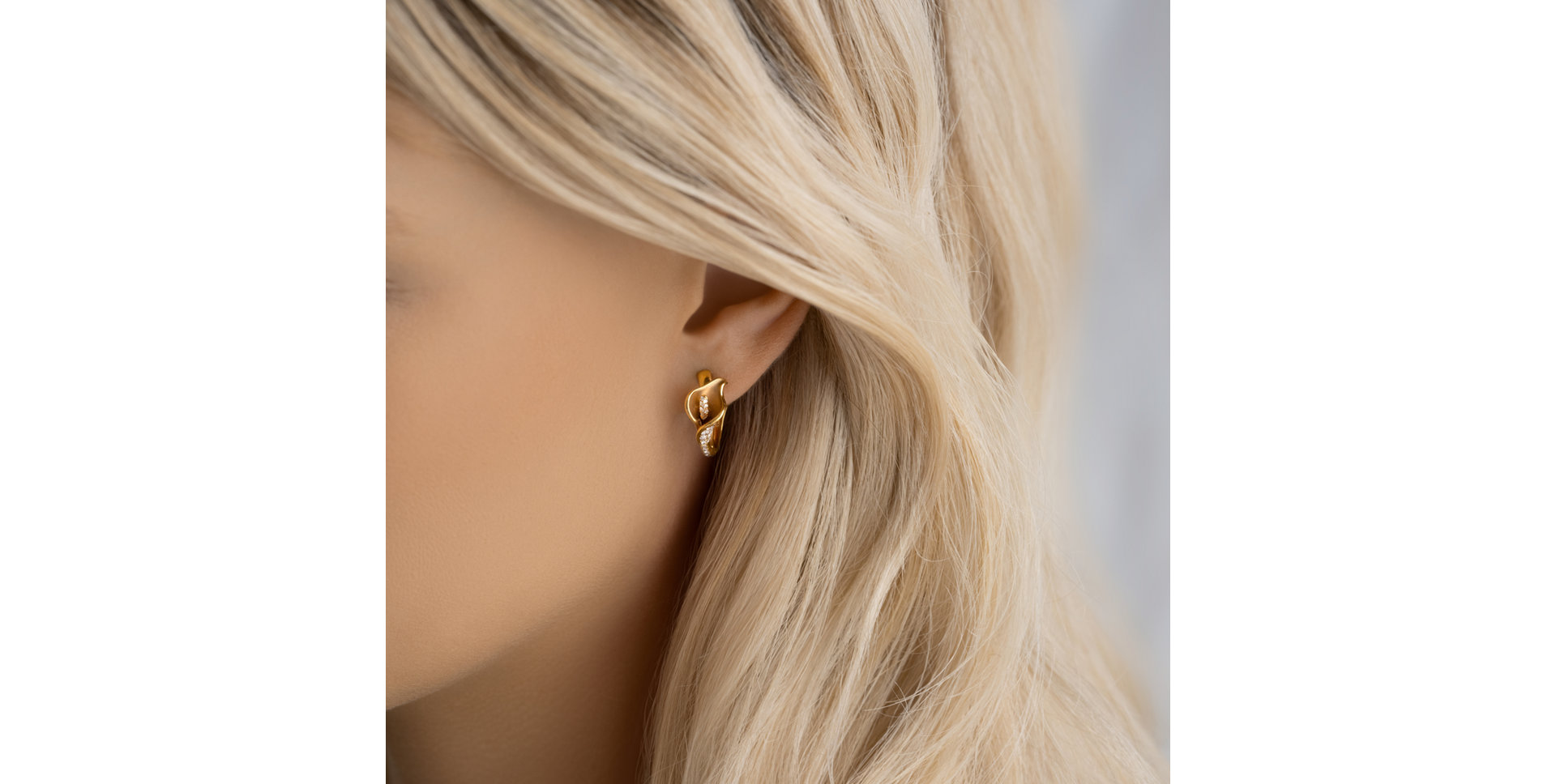 Náušnice s diamantmi Sunshine Bloom