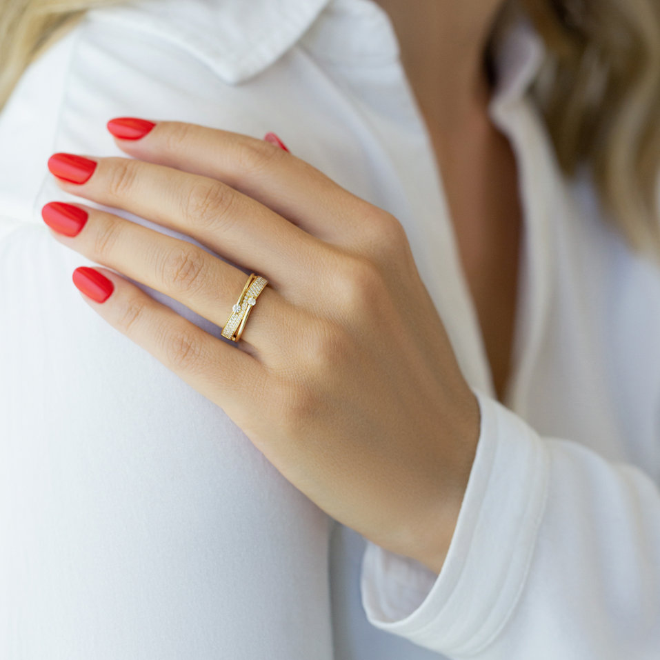 Prsteň s diamantmi Amazing Symphony