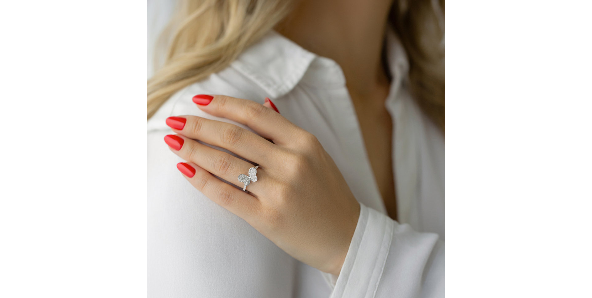 Prsteň s diamantmi Wings of Divinity