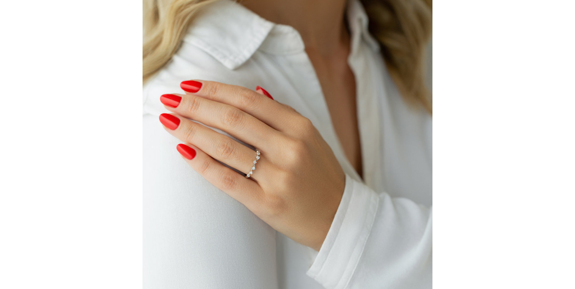 Prsteň s diamantmi Charlotte