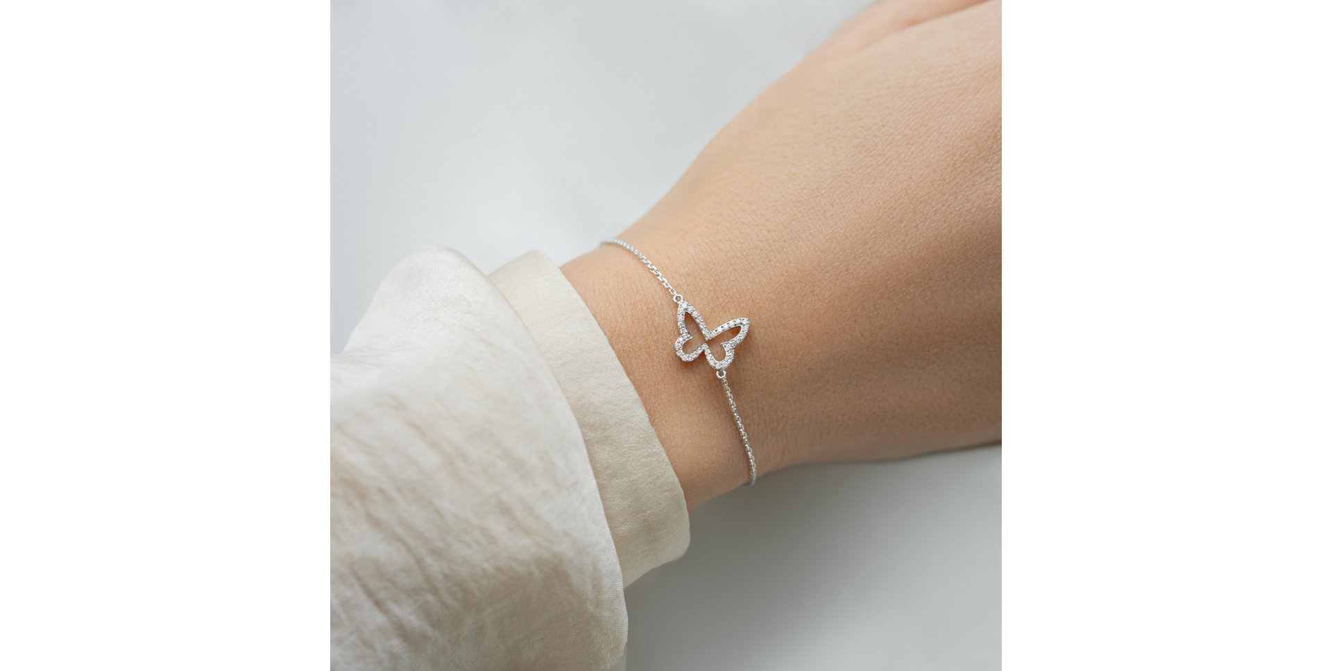 Náramok s diamantmi Radiant Wings