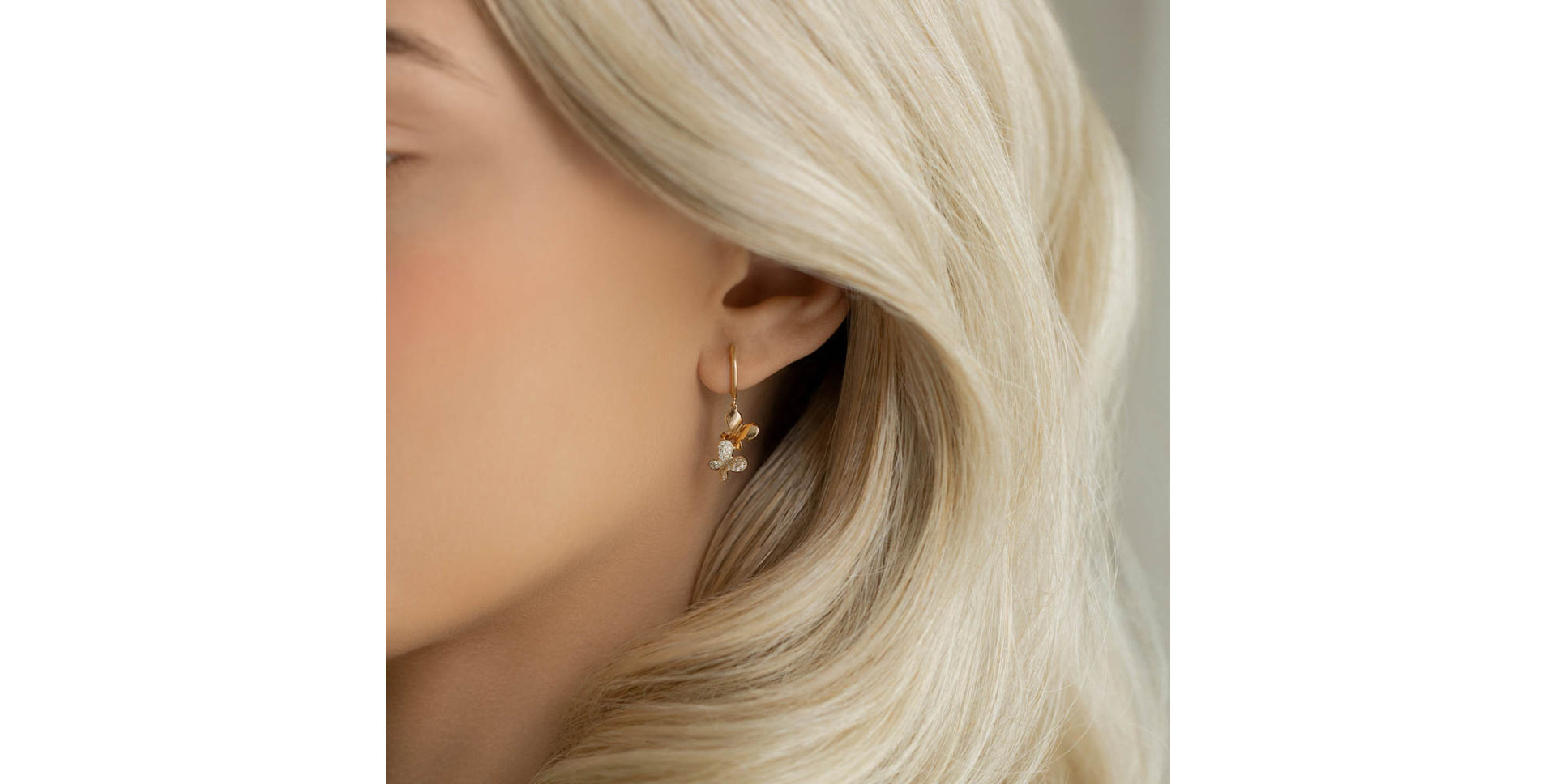 Náušnice s hnedými diamantmi Fantastic Gem