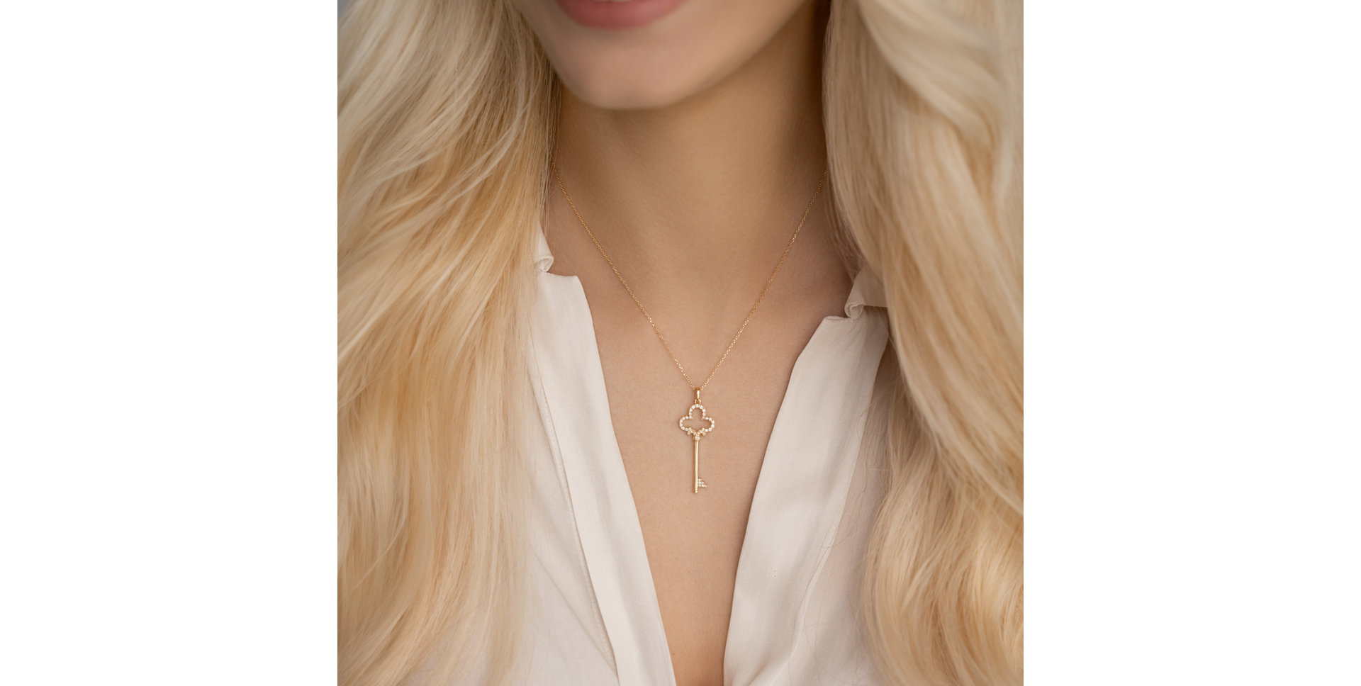 Přívěsok s diamantmi Worlds Key