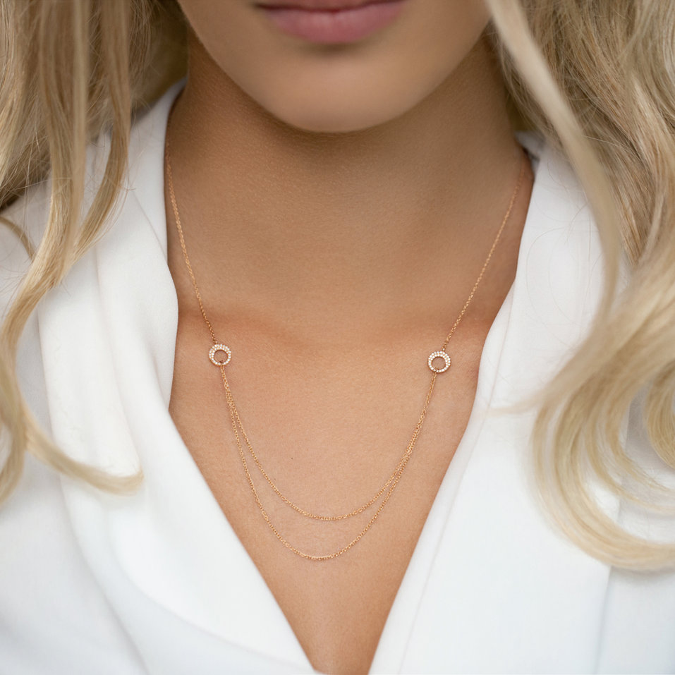 Náhrdelník s diamantmi Myra