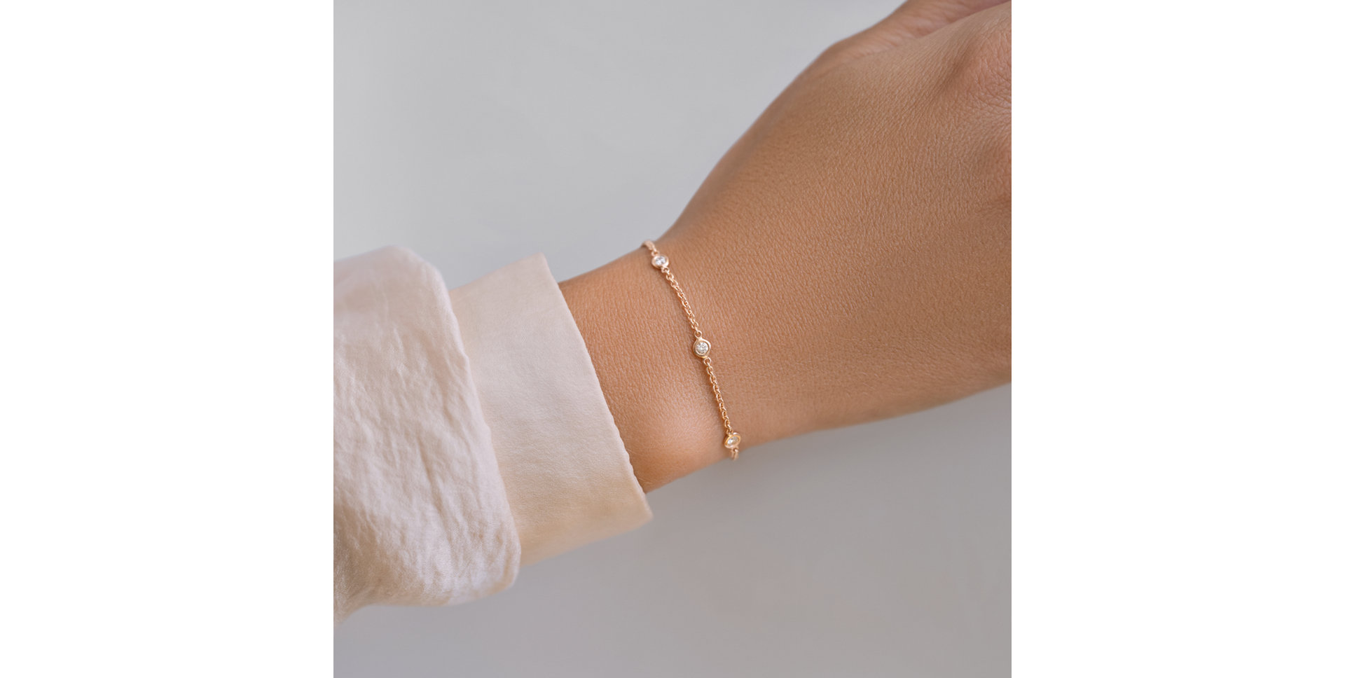 Náramok s diamantmi Reflection of Rain