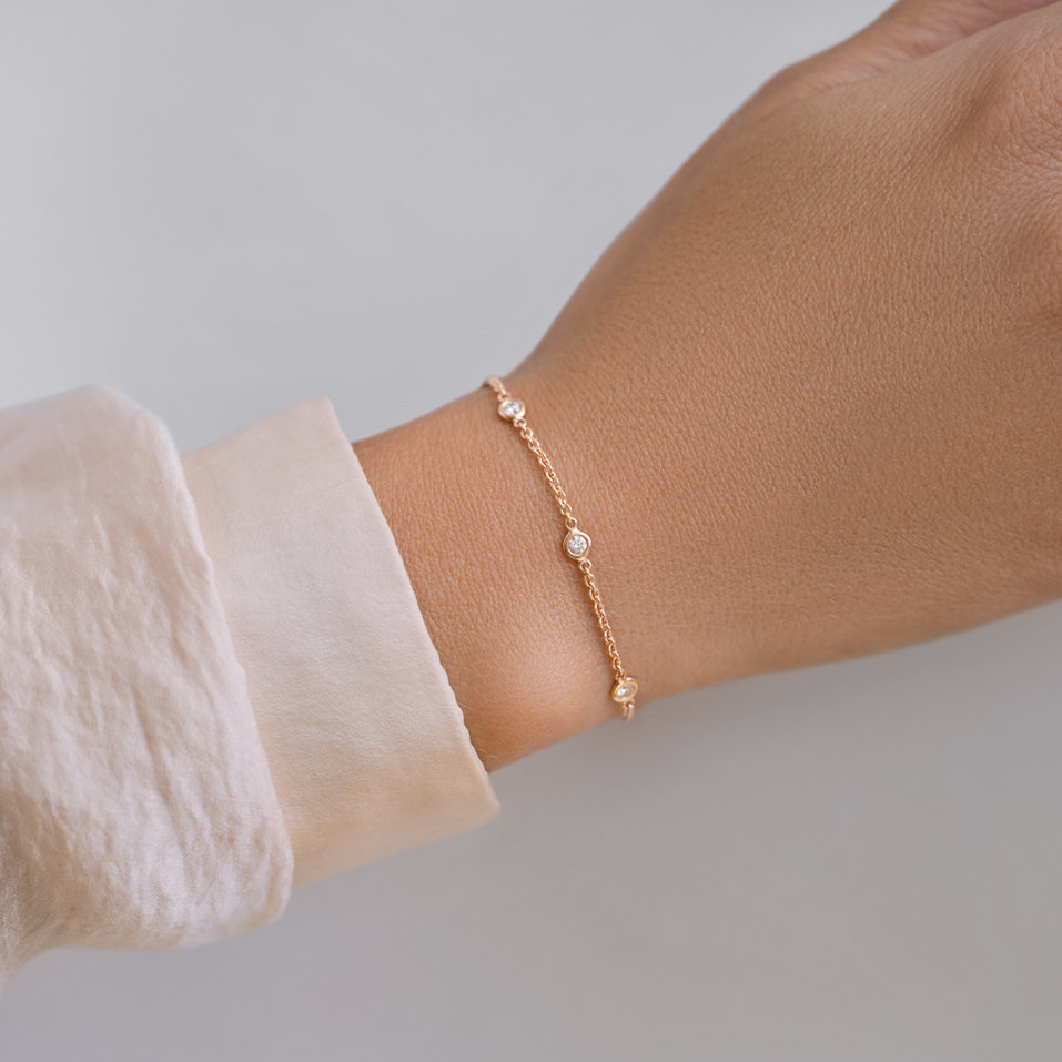 Náramok s diamantmi Reflection of Rain