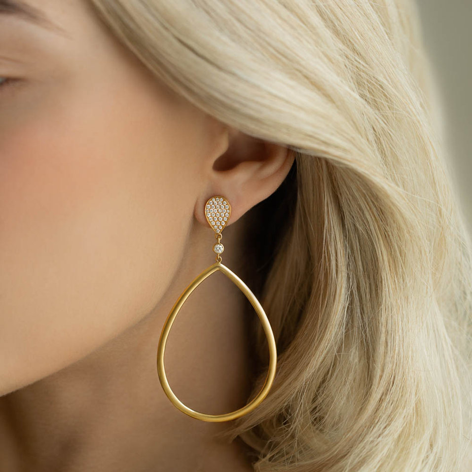 Náušnice s diamantmi Arabic Sin