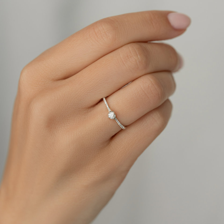 Prsteň s diamantmi Glittery Love