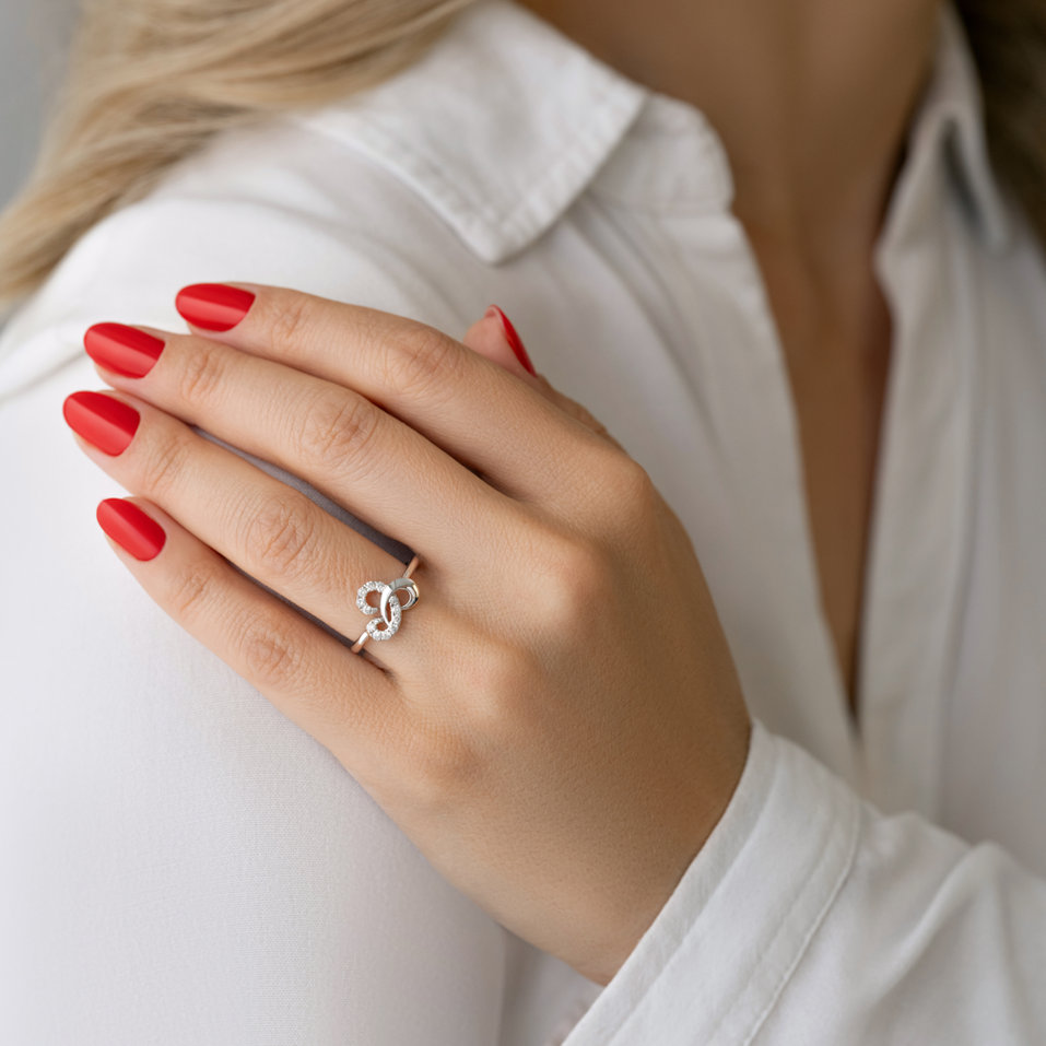 Prsteň s diamantom Daria