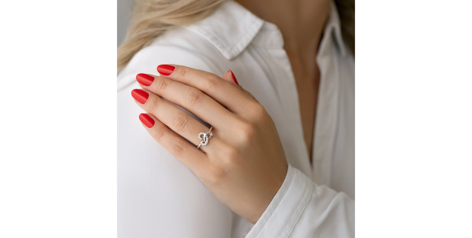 Prsteň s diamantmi Daria