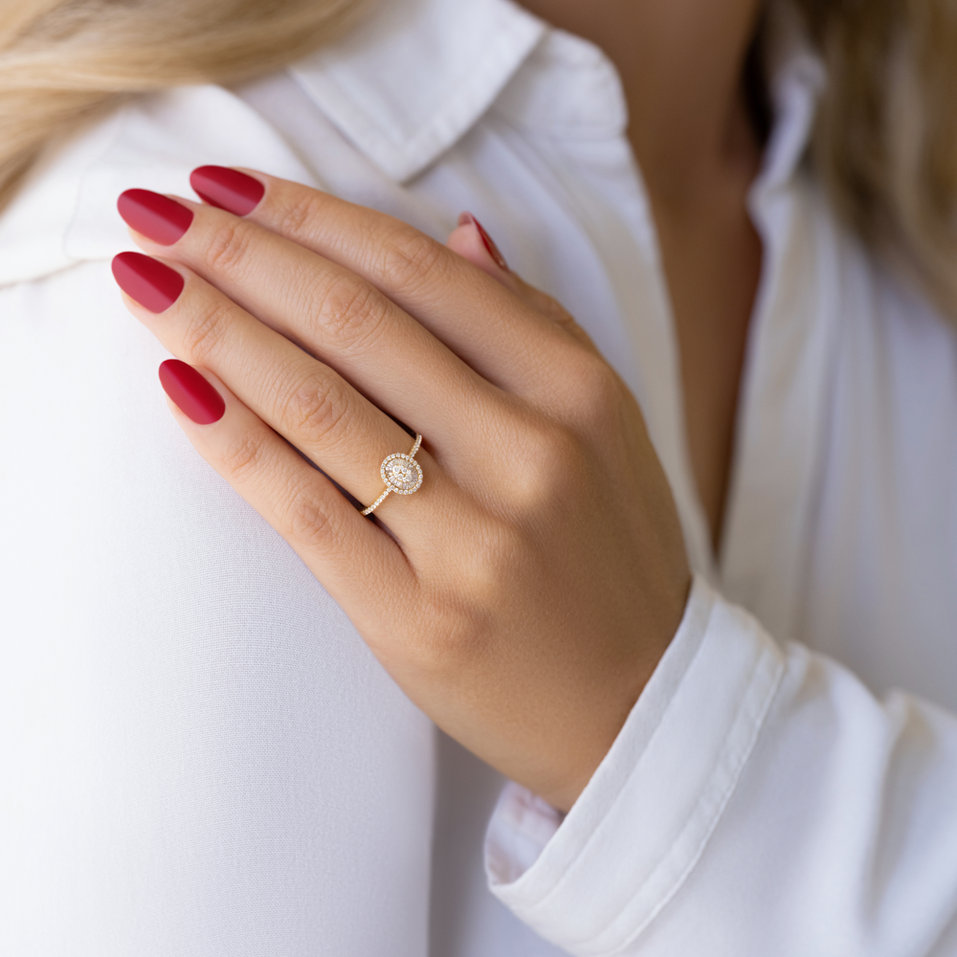 Prsteň s diamantmi Cupid Secret