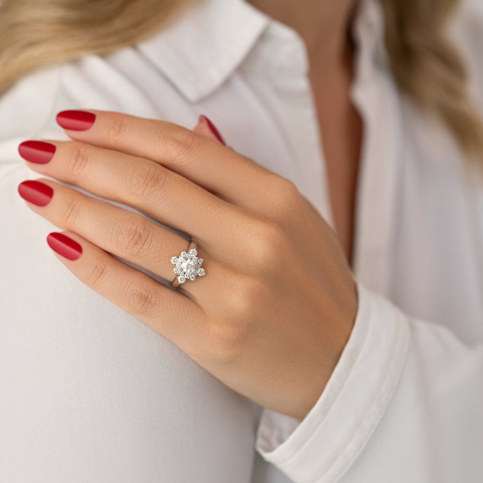 Prsteň s diamantmi Pristine Glacier