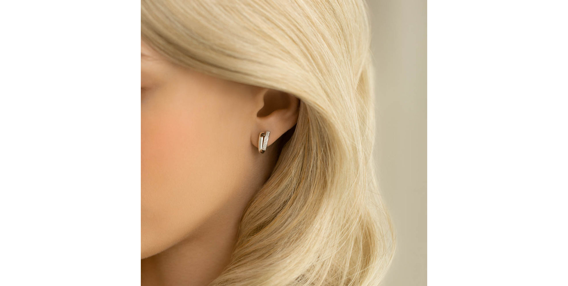 Náušnice s diamantmi Shiny Stripes