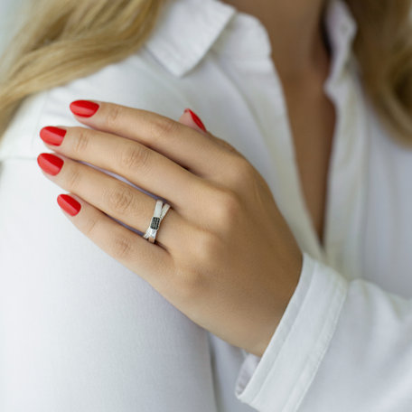 Prsteň s diamantmi Amazing Ribbon