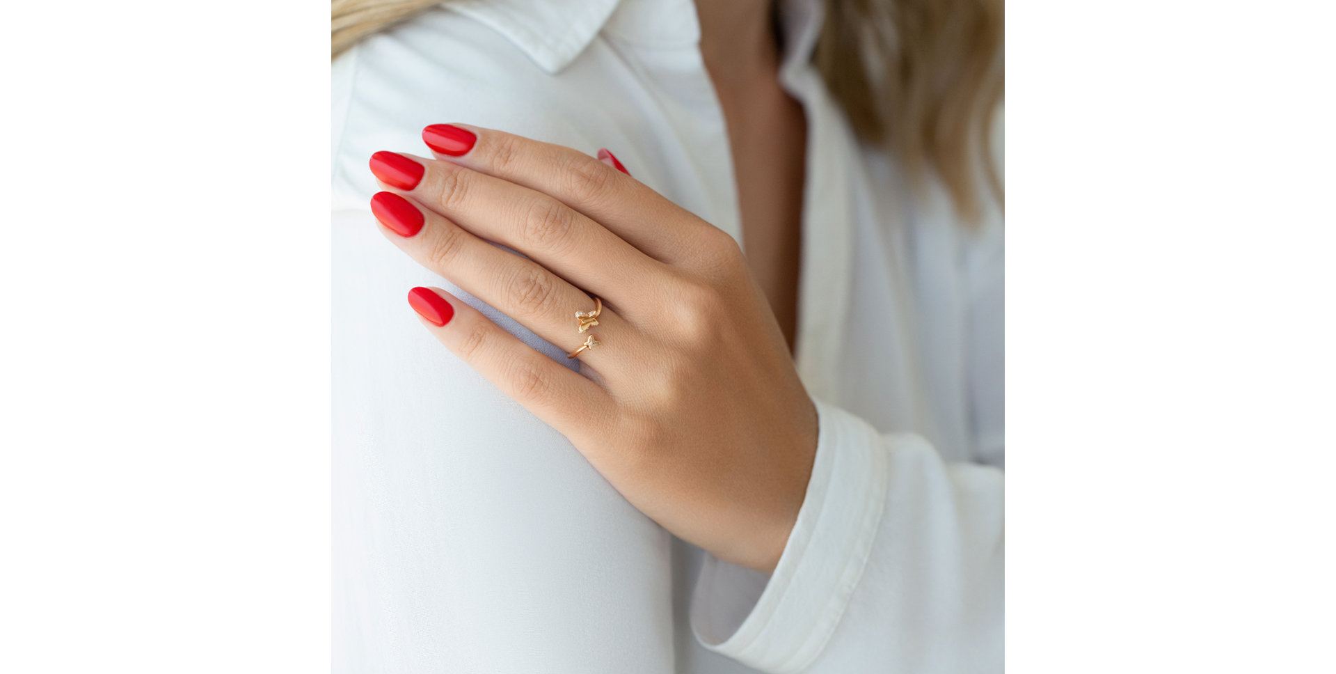 Prsteň s diamantmi The Butterfly Bond