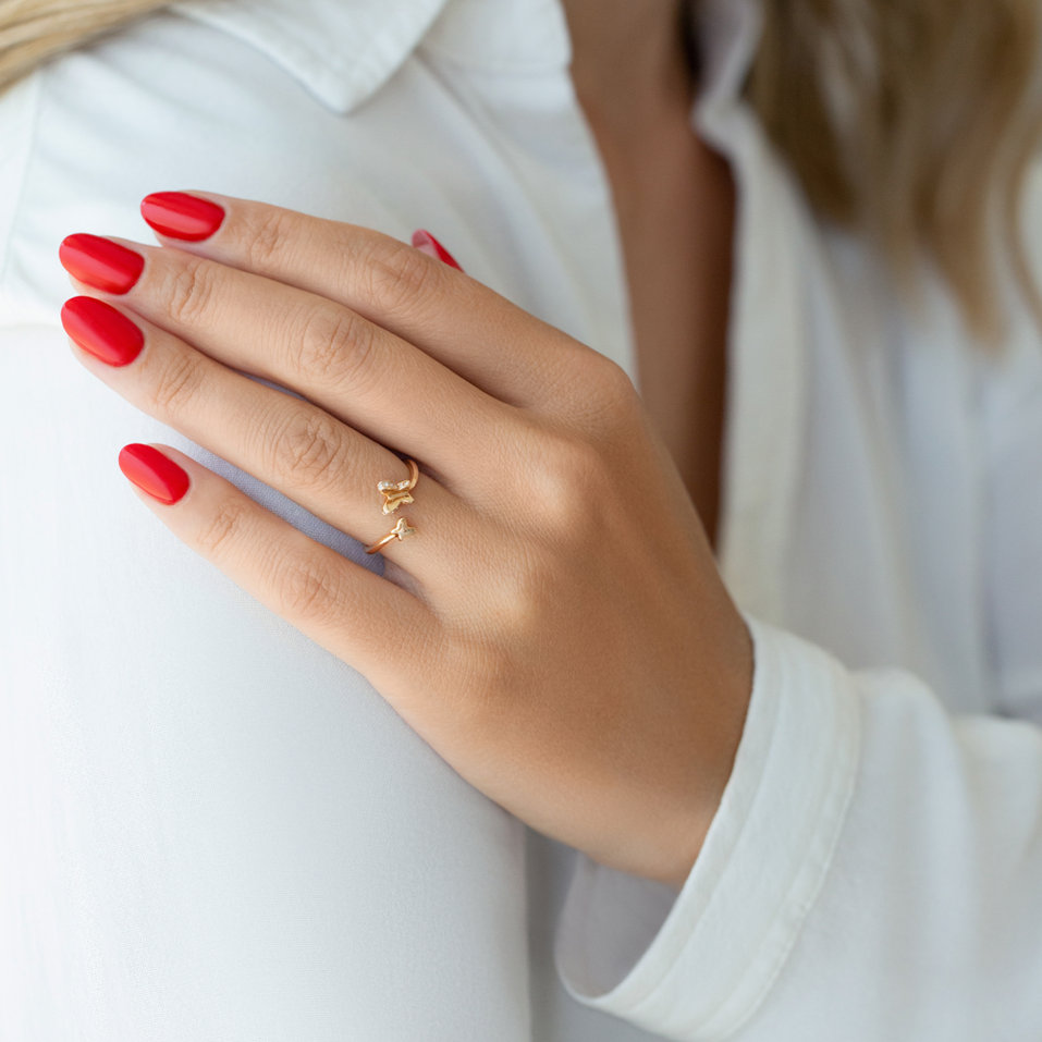 Prsteň s diamantmi The Butterfly Bond