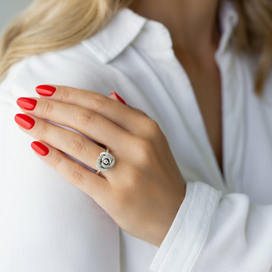 Prsteň s diamantmi Rosemary