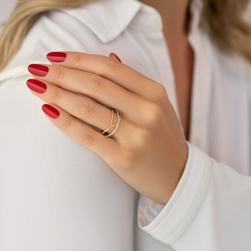 Prsteň s diamantmi Ericca