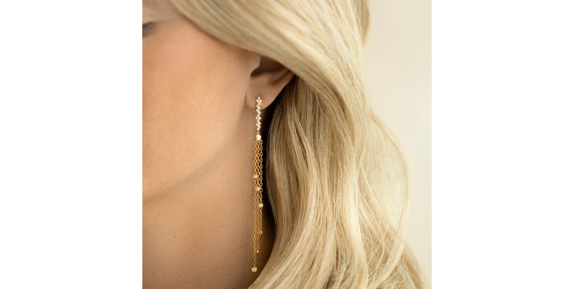 Náušnice s diamantmi Sultan Waterfall