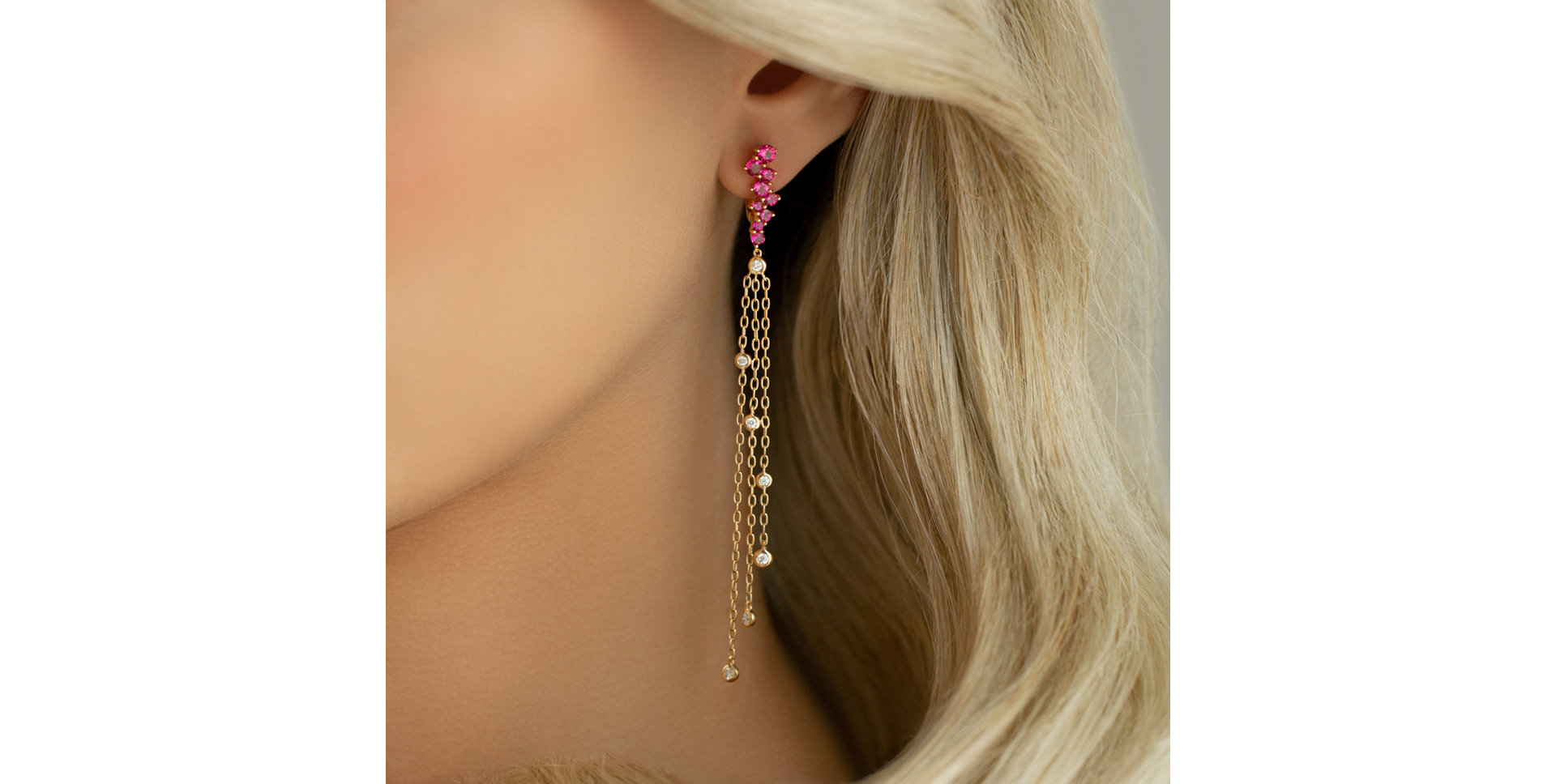 Náušnice s diamantmi a turmalínom Sultan Fairytale