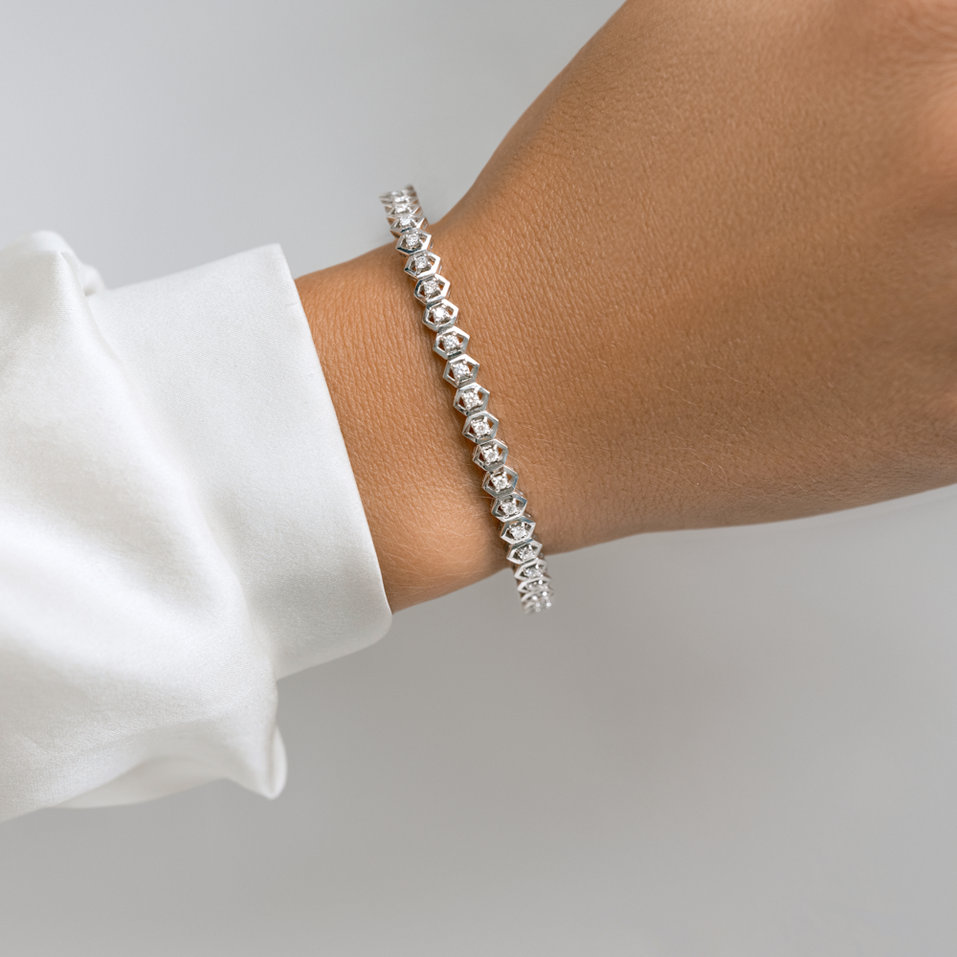 Náramok s diamantmi Glossy Highness