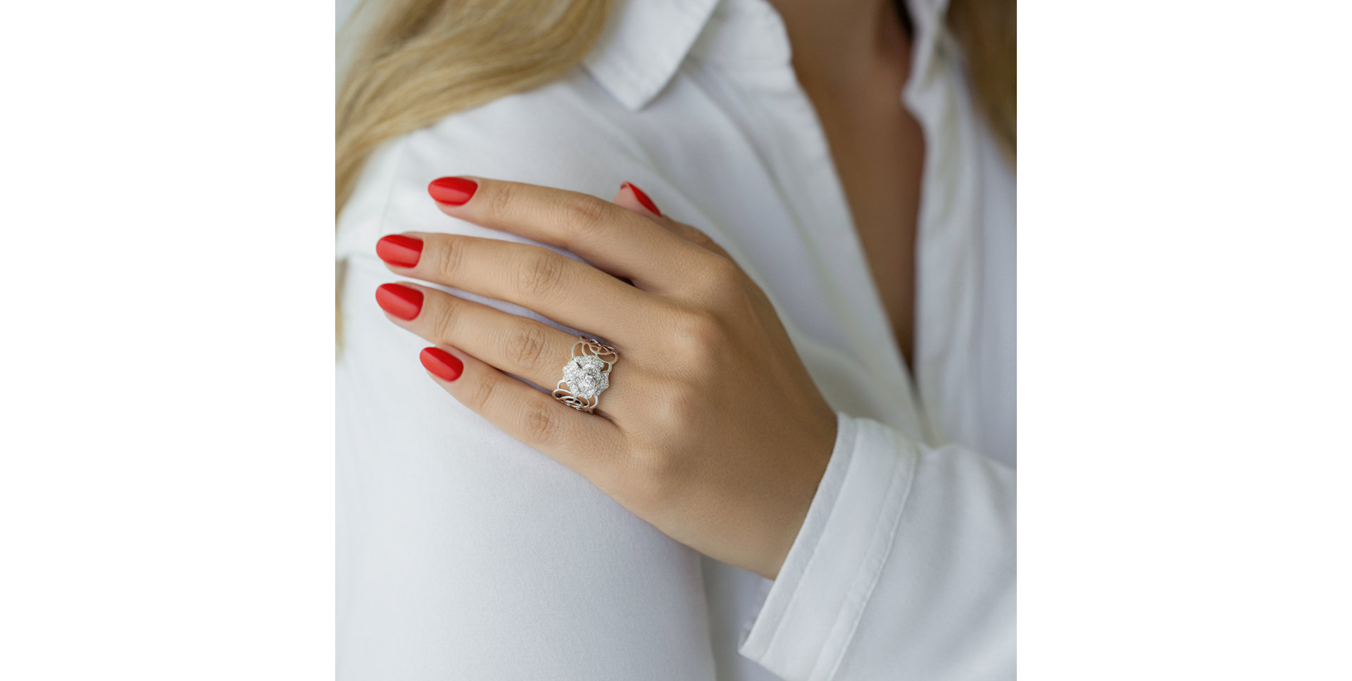 Prsteň s diamantmi Royal Garden