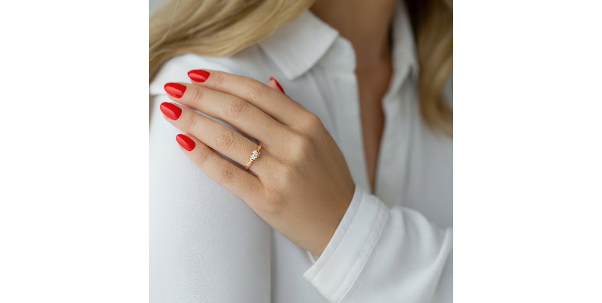 Prsteň s diamantmi Virgin Melody