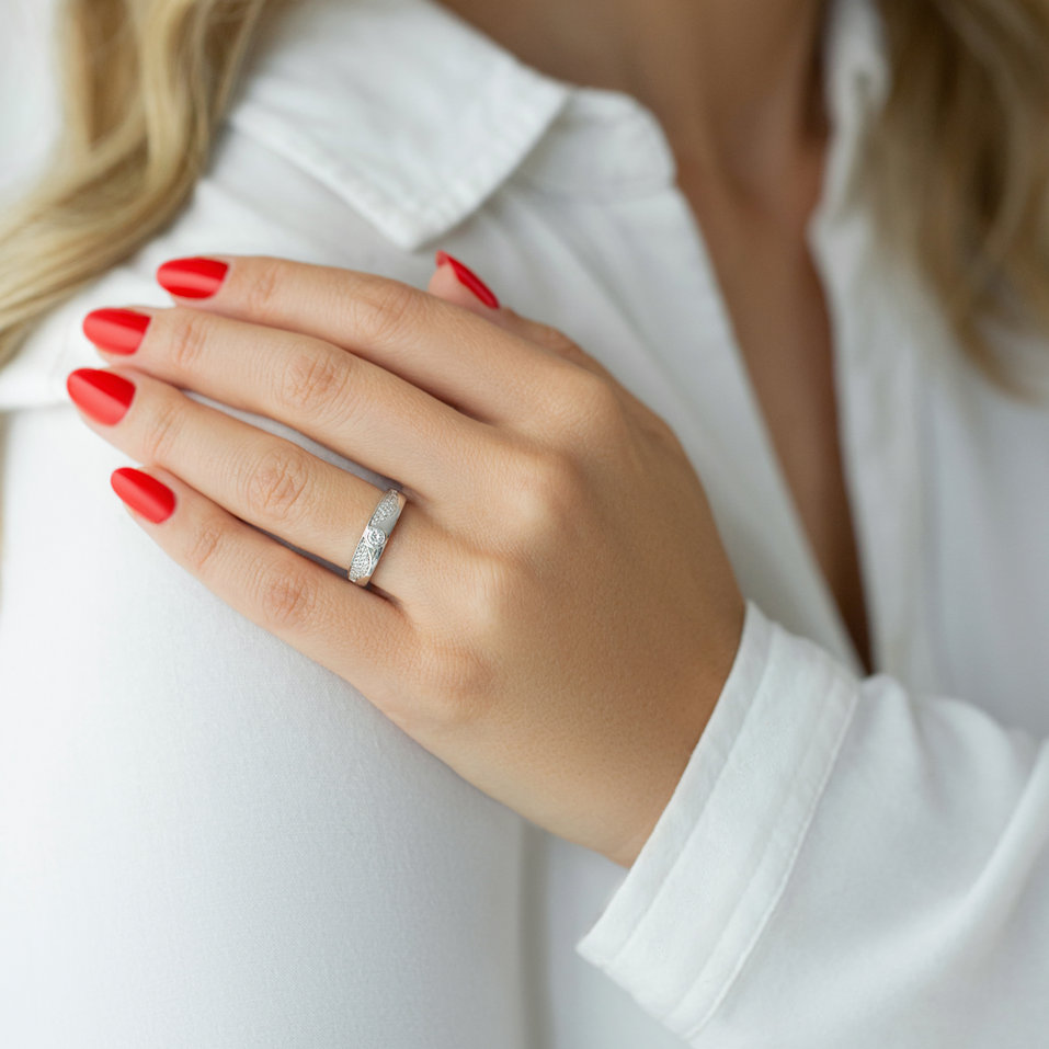 Prsteň s diamantmi Delicate Dedication