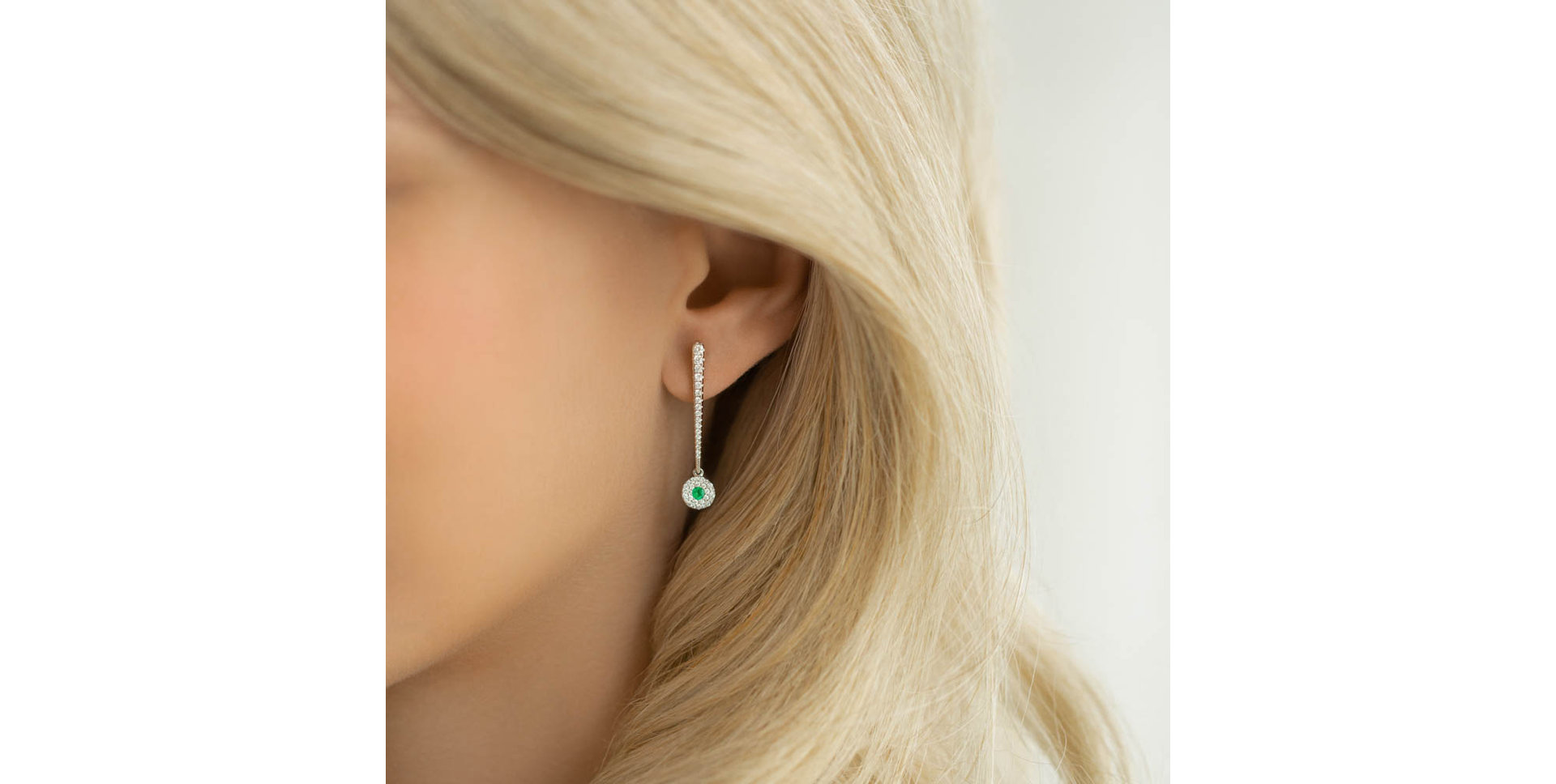 Náušnice s diamantmi Sparkling Exclamation