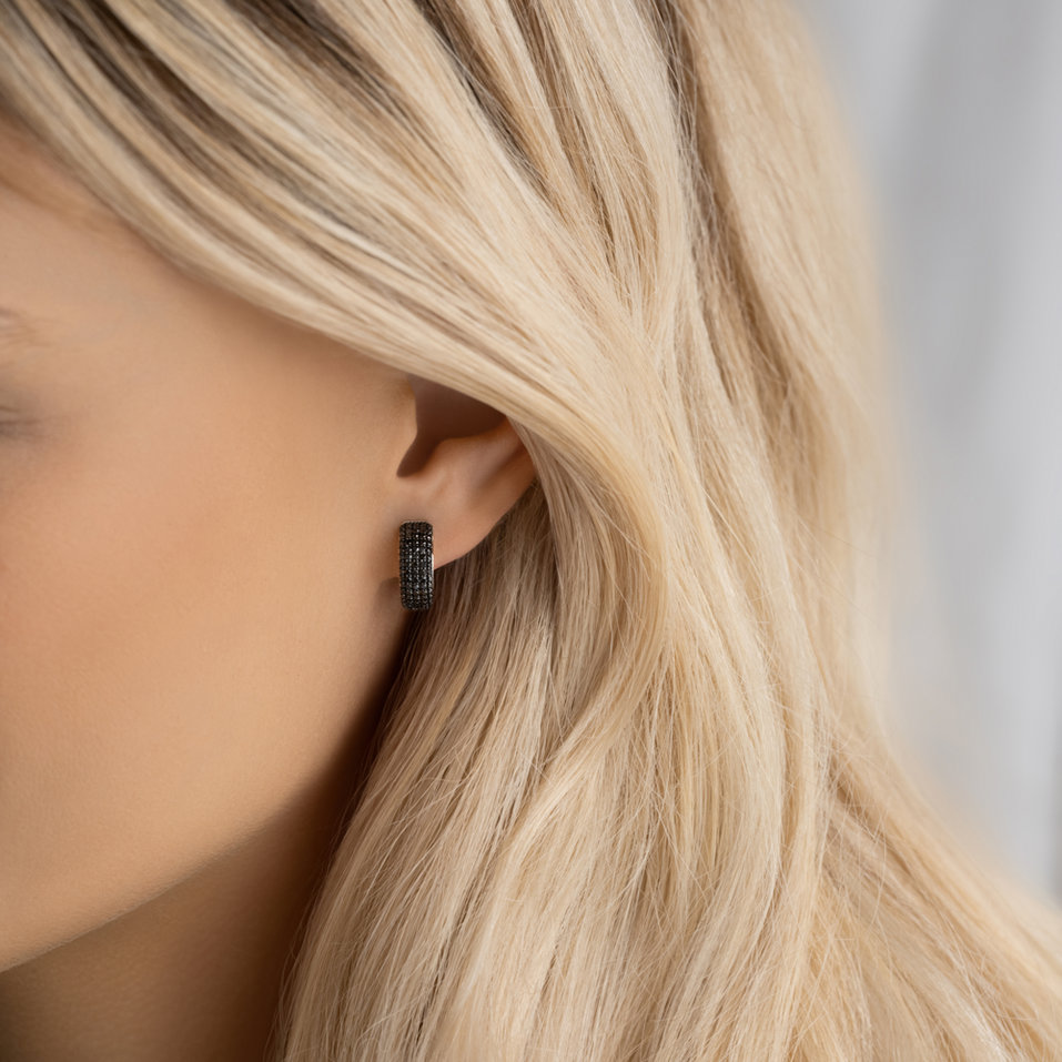 Náušnice s diamantmi Luxury Message