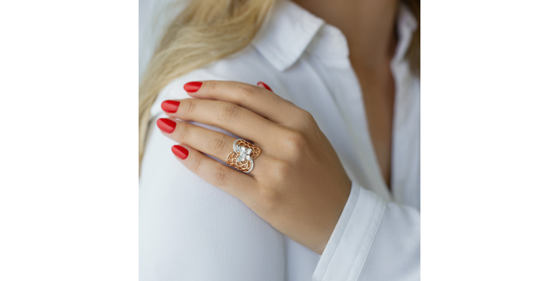 Prsteň s diamantmi Fantasy Kingdom