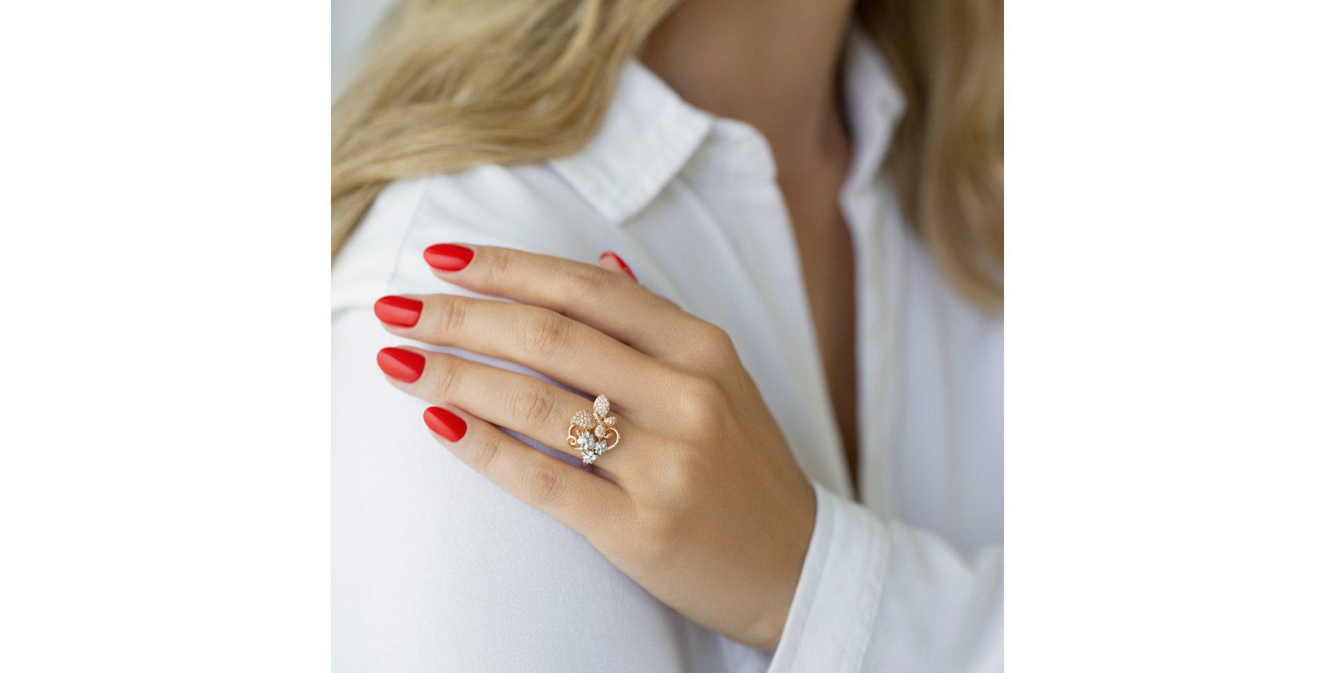 Prsteň s diamantmi Idyllic Garden