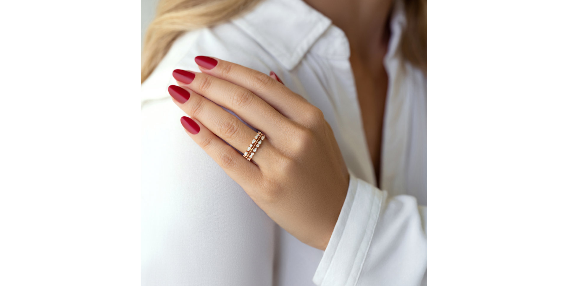 Prsteň s diamantmi Orion Kiss