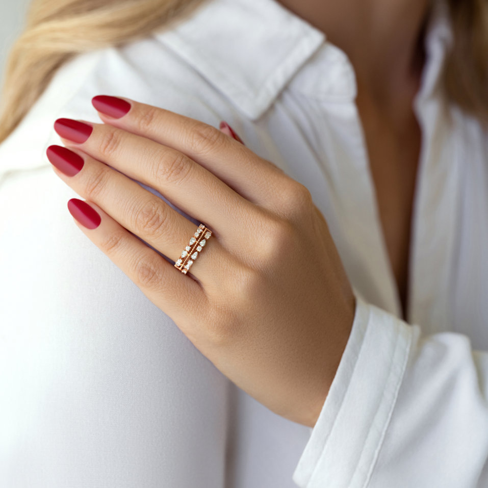 Prsteň s diamantmi Orion Kiss