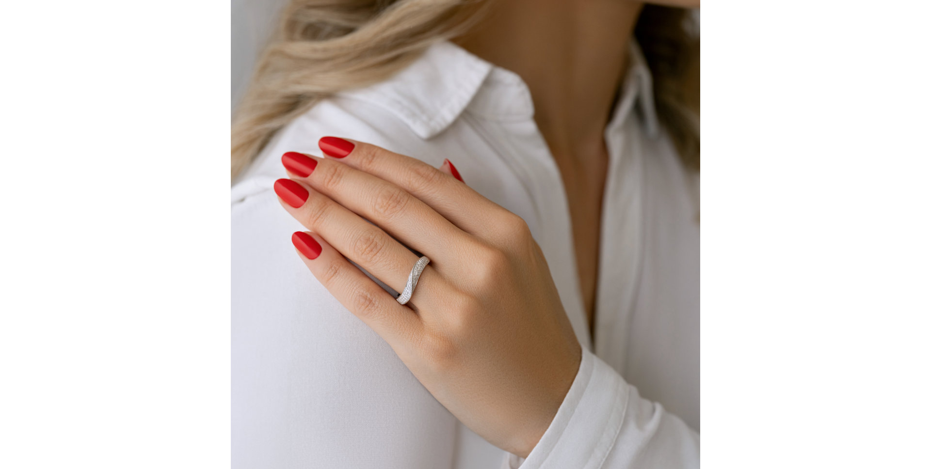 Prsteň s diamantmi Sea Goddess