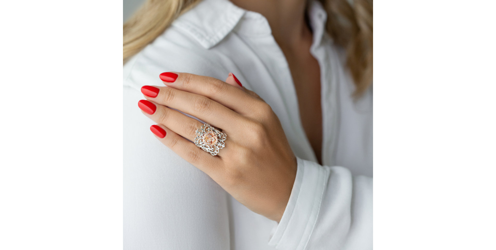 Prsteň s diamantmi Florian