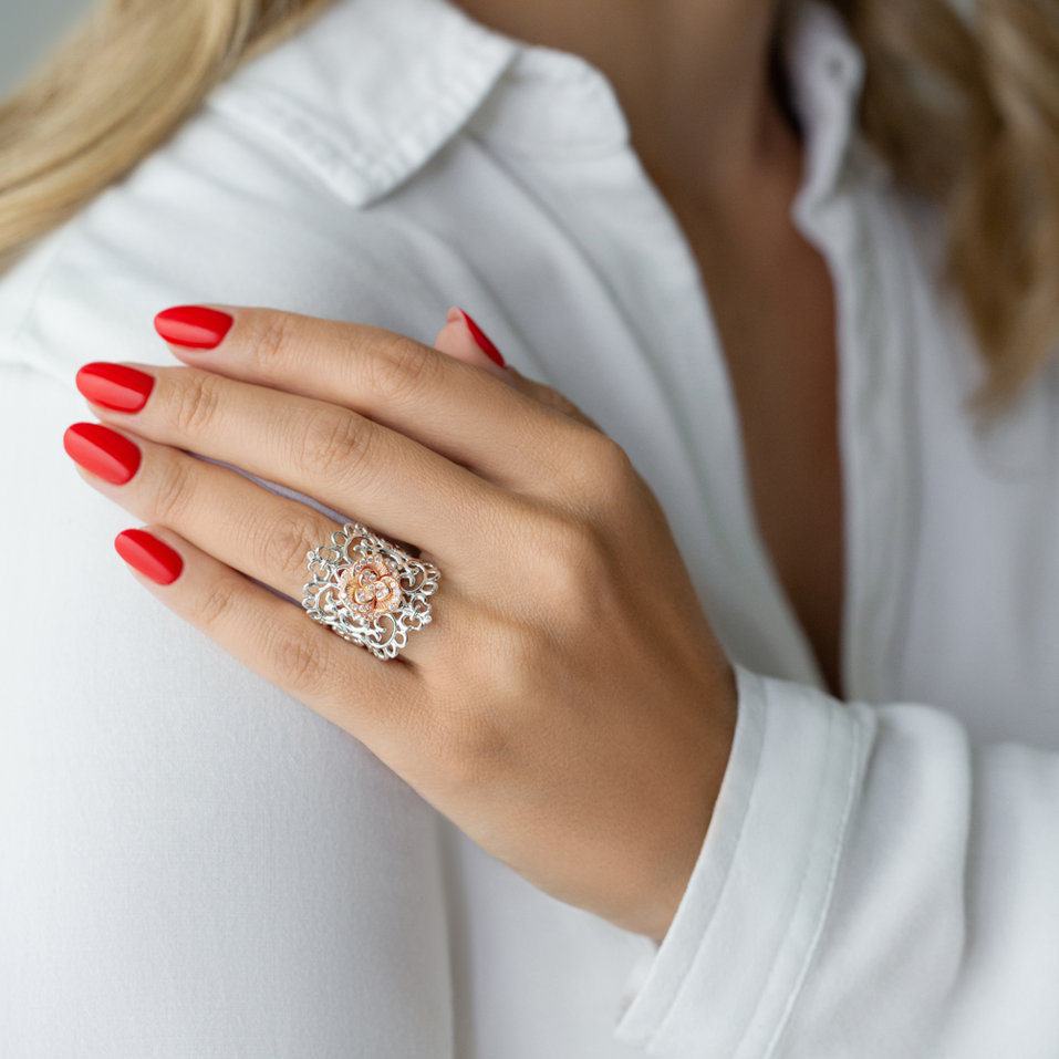 Prsteň s diamantmi Florian